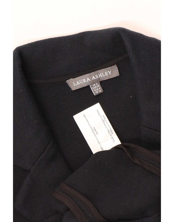 Jachetă pentru femei Laura Ashley, tricot cu 3 nasturi, UK 8, bumbac, albastru bleumarin