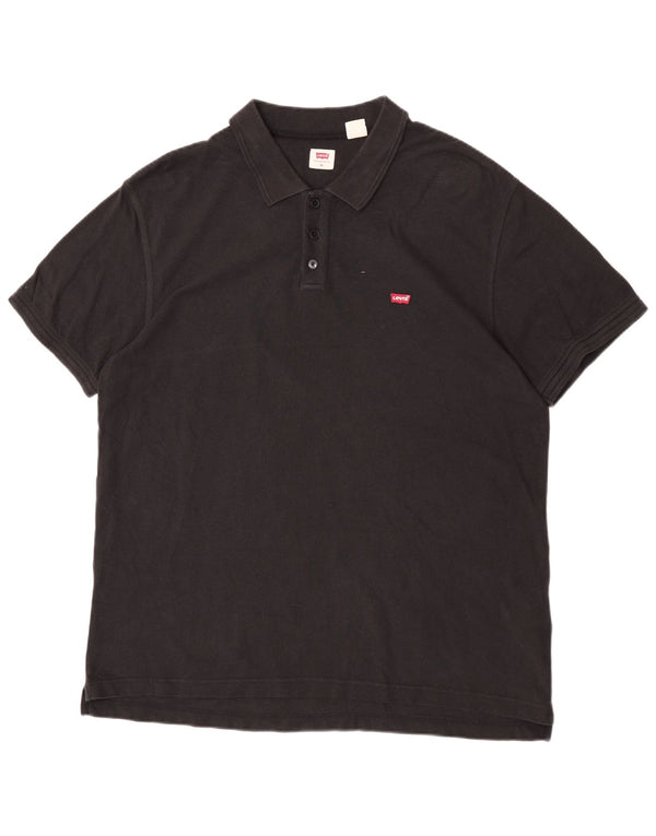 Tricou polo pentru bărbați Levi's XL, bumbac negru