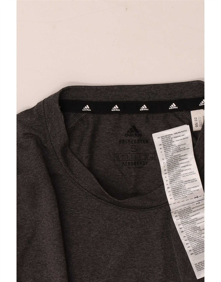 Tricou Adidas Aeroready pentru bărbați Top mic, gri, poliester