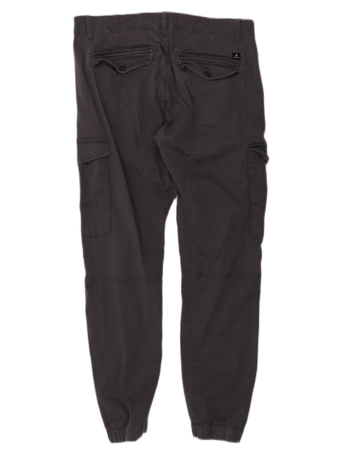 JACK & JONES Pantaloni cargo conici pentru bărbați Paul Tapered Joggers W36 L29 bumbac gri