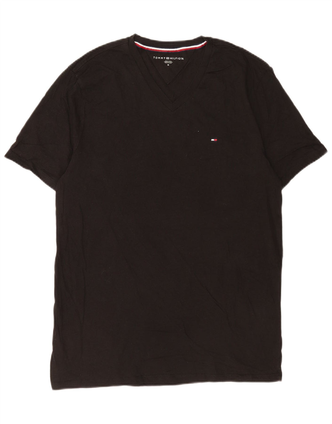 Tricou pentru bărbați Tommy Hilfiger Top mediu negru bumbac
