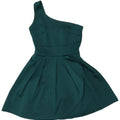 Rochie pentru femei WAREHOUSE cu un singur umăr UK 8 Poliester verde mic