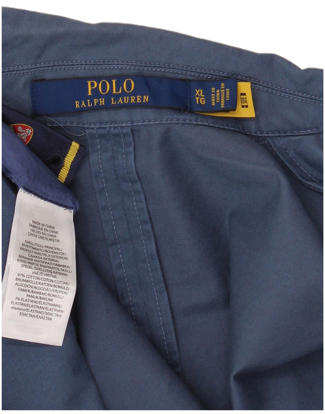 POLO RALPH LAUREN Jachetă pentru bărbați cu 2 nasturi, UK 42 XL, bumbac bleumarin