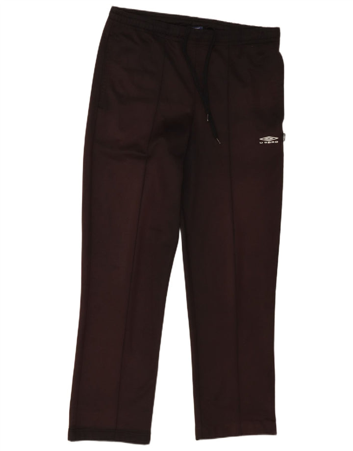 Pantaloni de trening Umbro pentru bărbați, poliester negru mic