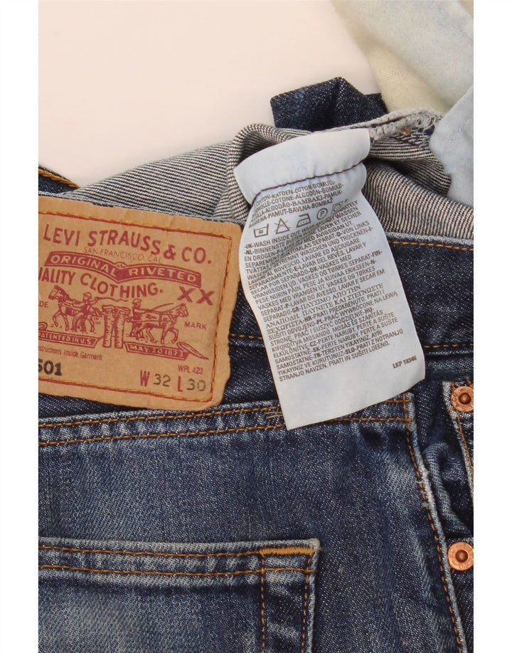 Blugi drepti pentru bărbați Levi's 501 W32 L30 Bumbac albastru