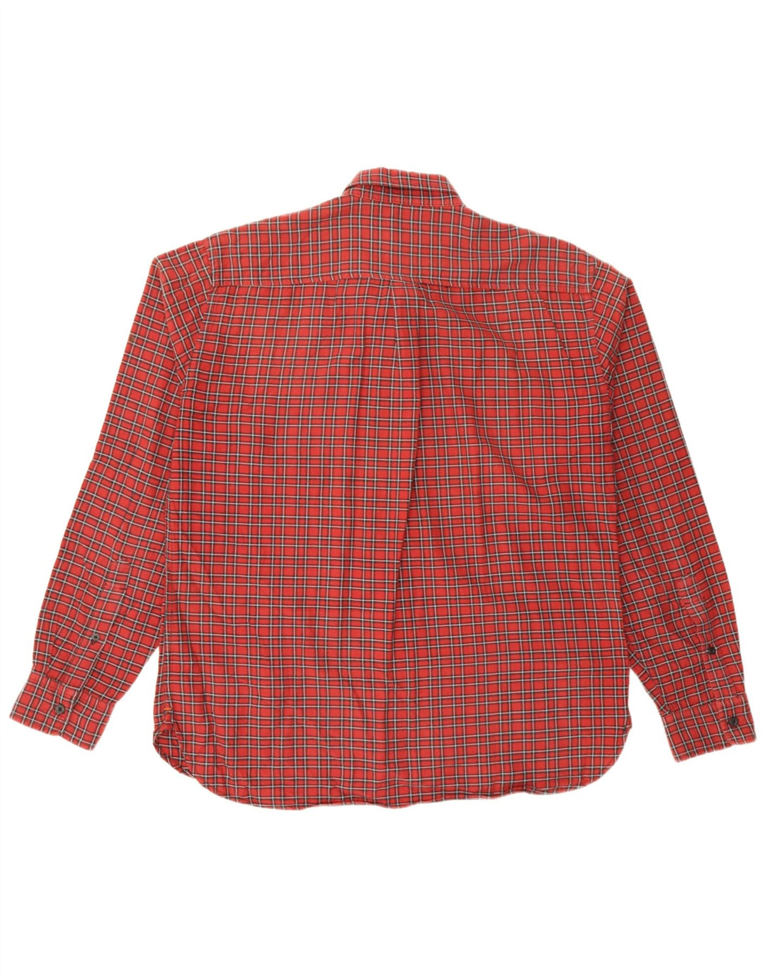 Cămașă de flanel pentru bărbați Dockers, cu ajustare standard, din bumbac cu carouri mari, roșii