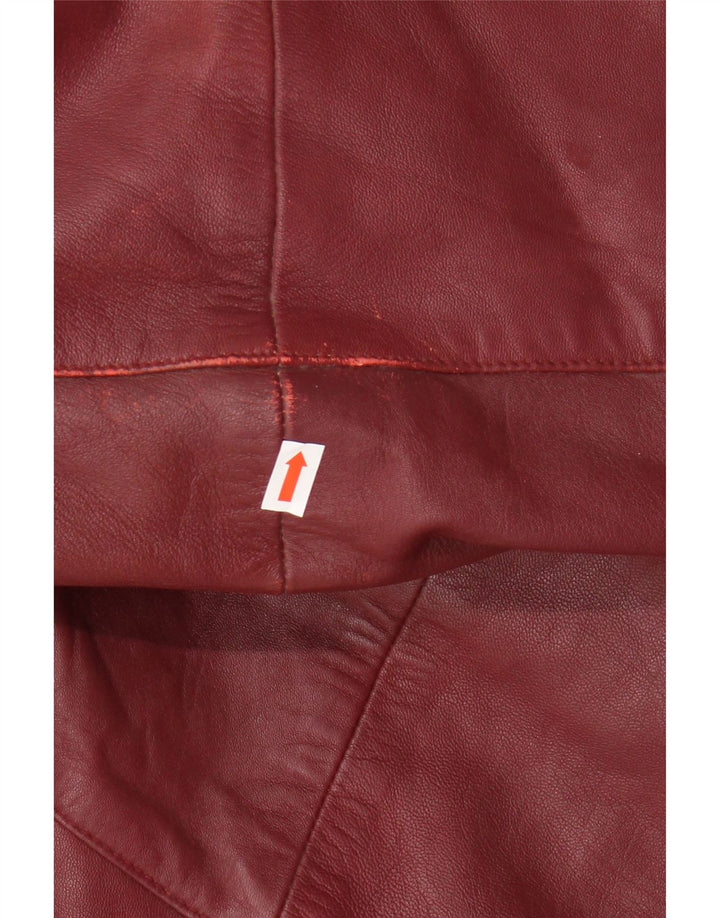 Palton de piele supradimensionat pentru femei Barisal EU 48 2XL piele maro