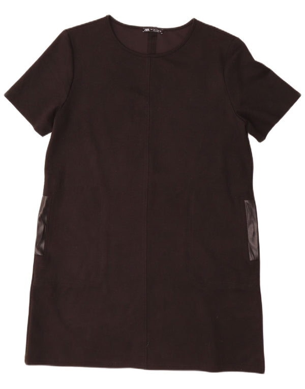 Rochie femeie Zara Shift UK 16, mare, negru, poliester