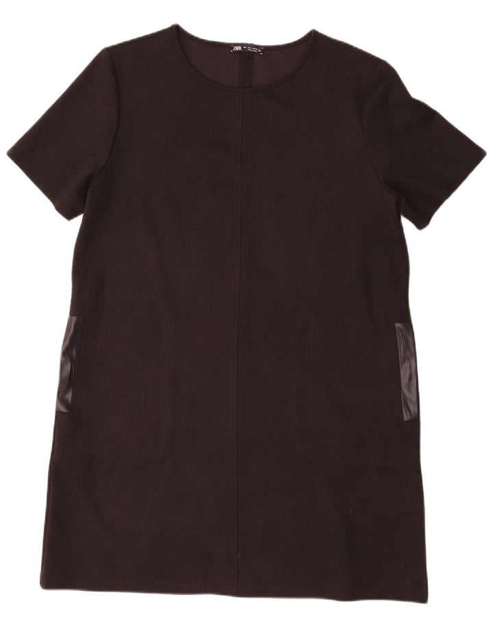 Rochie femeie Zara Shift UK 16, mare, negru, poliester