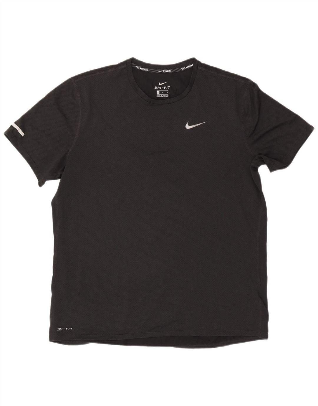 Tricou Nike Dri Fit pentru bărbați Top mare din poliester negru