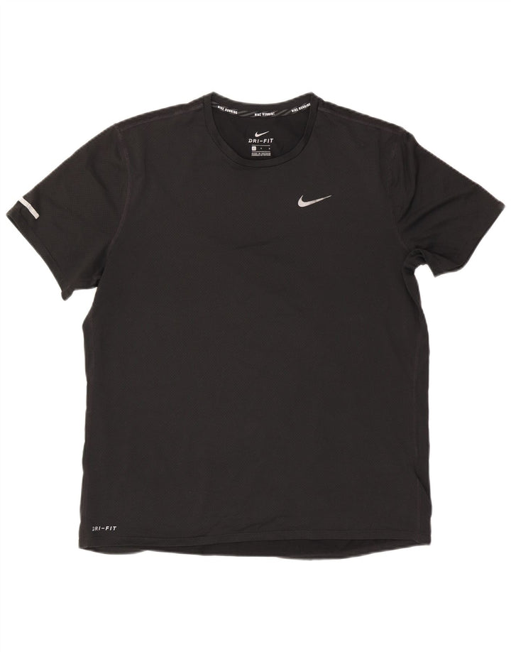 Tricou Nike Dri Fit pentru bărbați Top mare din poliester negru