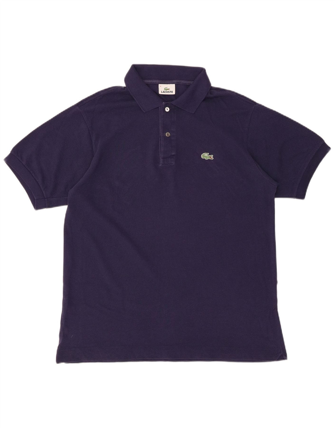 Tricou polo pentru bărbați LACOSTE Mărimea 4 Bumbac albastru bleumarin mediu