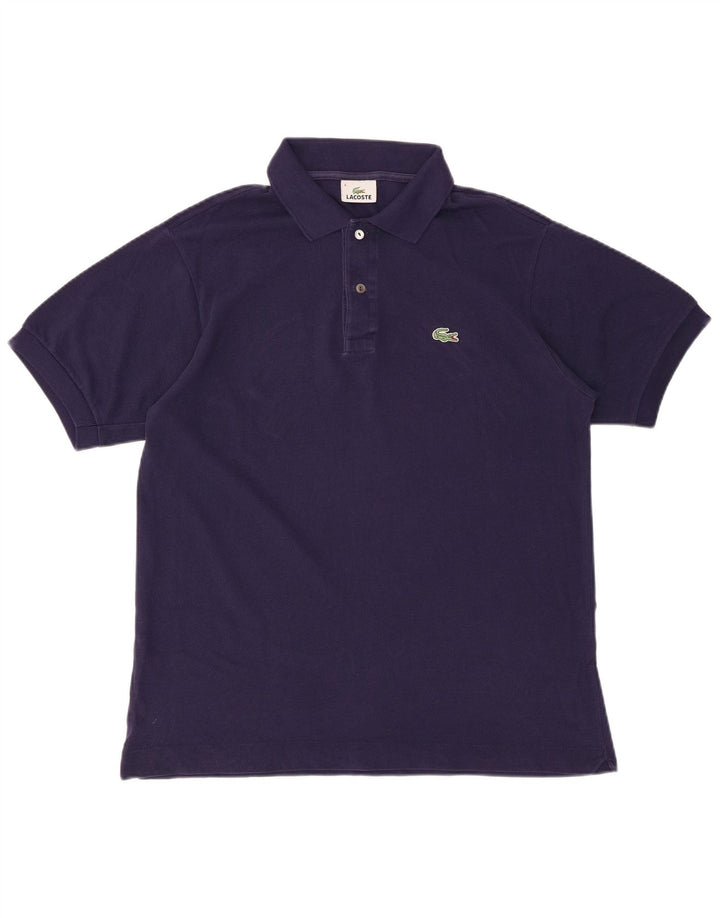 Tricou polo pentru bărbați LACOSTE Mărimea 4 Bumbac albastru bleumarin mediu