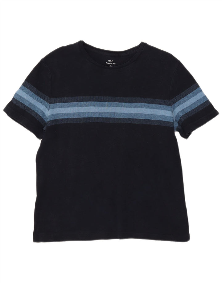 Tricou pentru femei Marks & Spencer Top UK 14 Medium Bleumarin cu dungi