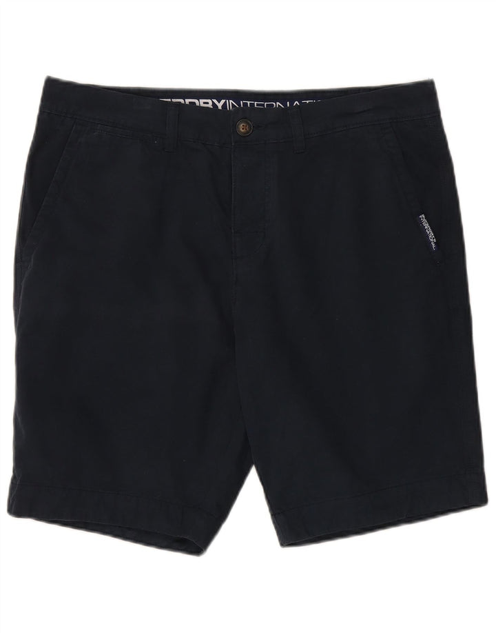 Pantaloni scurți chino pentru bărbați SUPERDRY XL W38, bumbac bleumarin