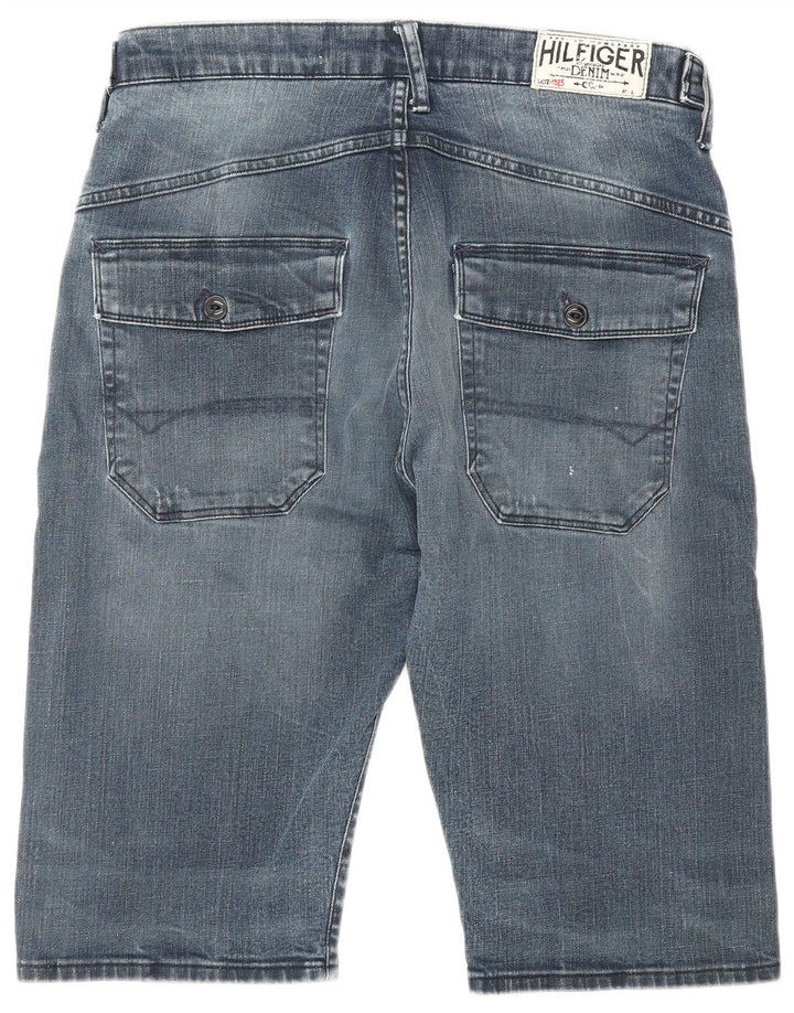 Pantaloni scurți din denim distressed Curtis pentru bărbați Tommy Hilfiger W32 Medium Blue