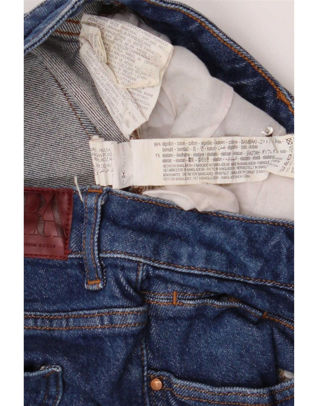 Blugi evazați pentru femei Zara EU 40 Medium L30 L32 Bumbac albastru