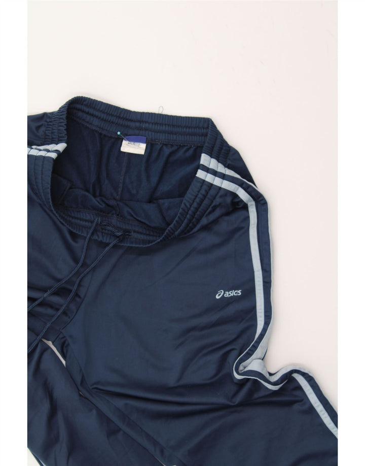 Pantaloni de trening ASICS pentru bărbați, mari, albastru, poliester