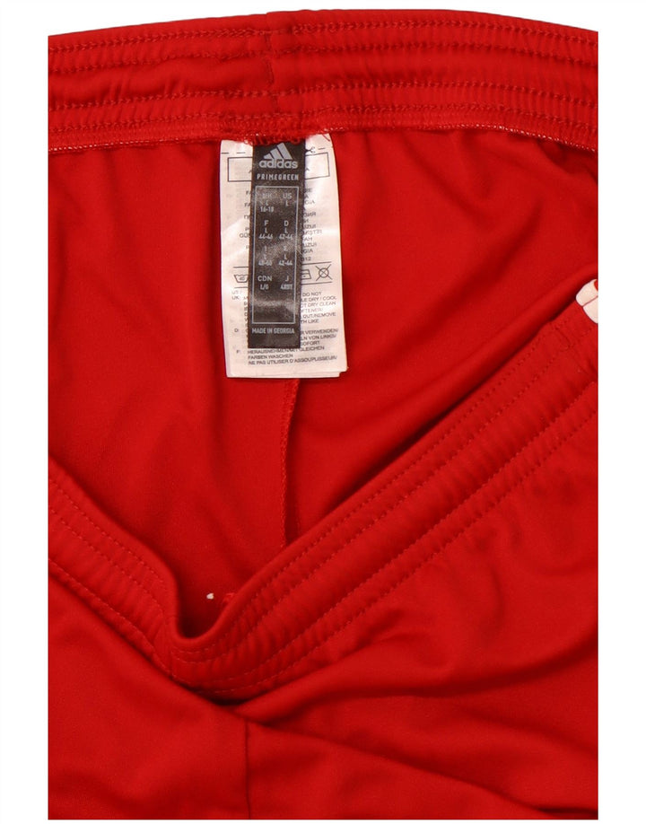 Pantaloni scurți sport Aeroready ADIDAS pentru femei Marea Britanie 16/18 Poliester roșu mare