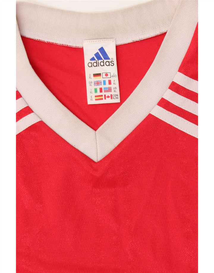 Tricou grafic ADIDAS pentru bărbați Top XL poliester roșu