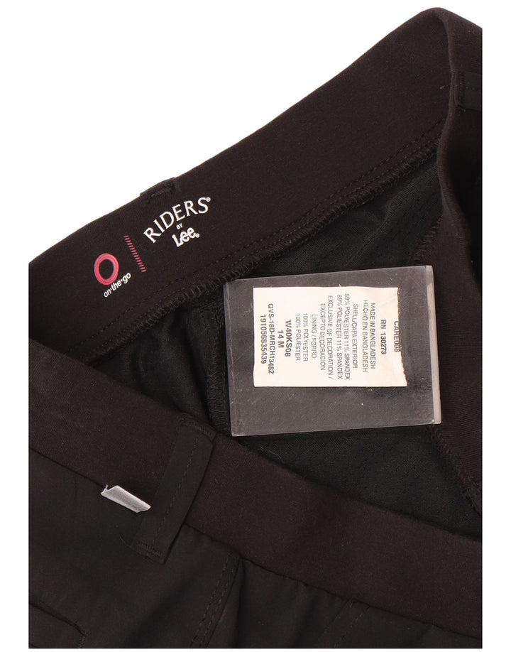 Fusta mini Lee Riders pentru femei US 14 XL W36 Poliester negru