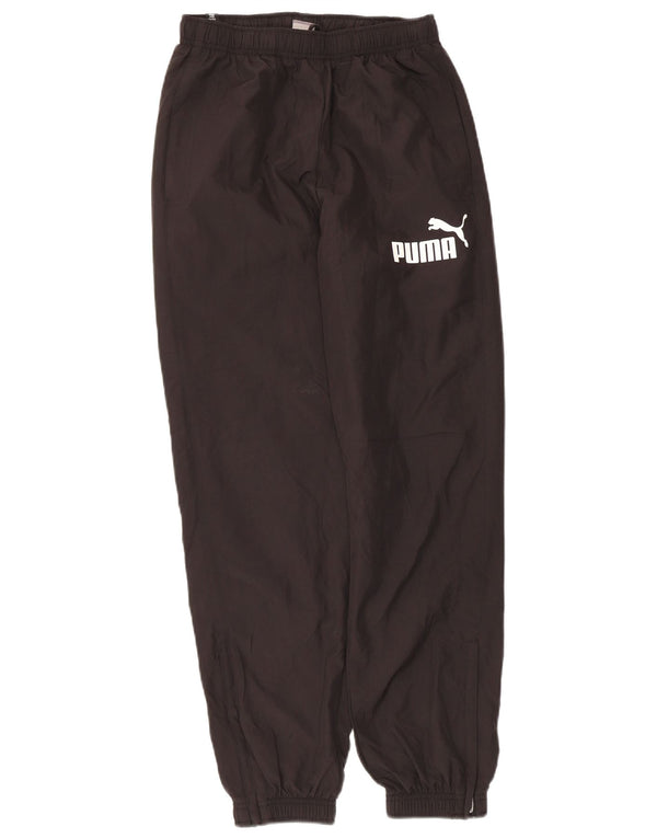 Puma Băieți Pantaloni De Trening Grafic Joggeri 13-14 Ani XL Negru