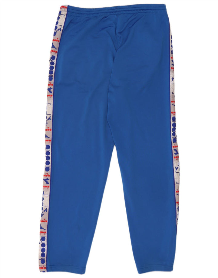 Pantaloni de trening grafic Diadora pentru bărbați, mari, albastru, poliester