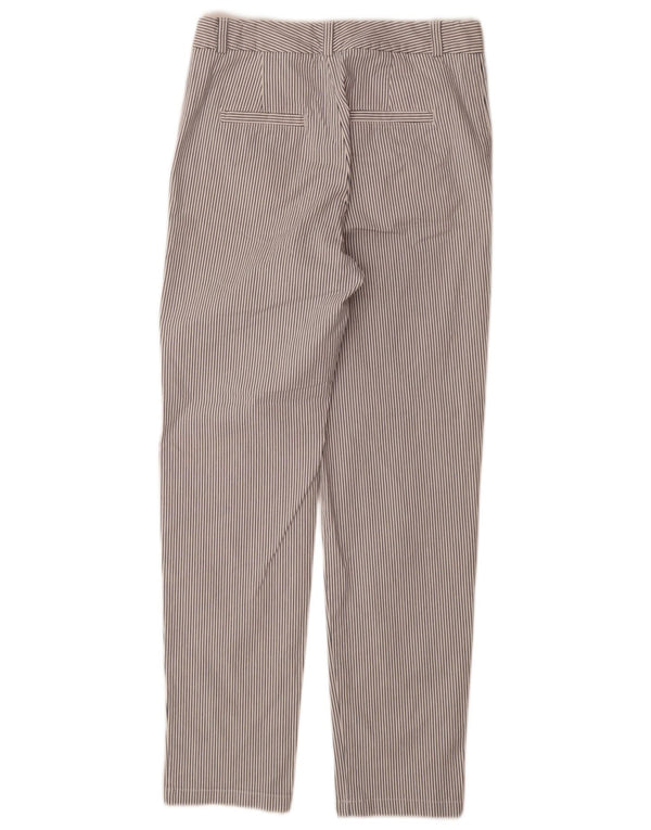 Pantaloni chino pentru femei Marks & Spencer UK 8 Small W28 L30 White Pinstripe