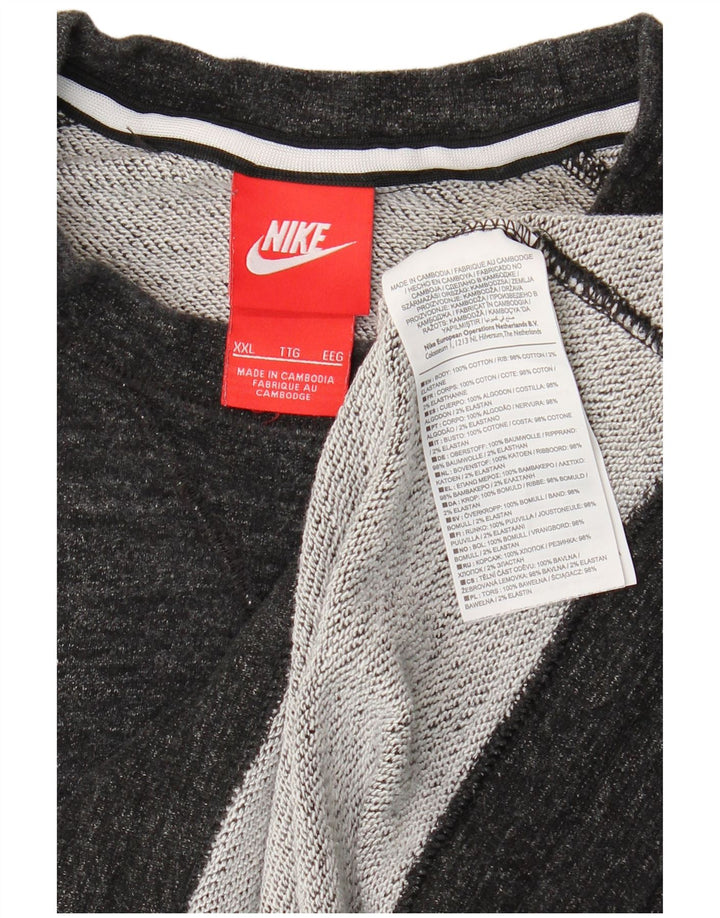 Pulover Nike pentru bărbați, 2XL, bumbac cu pete gri