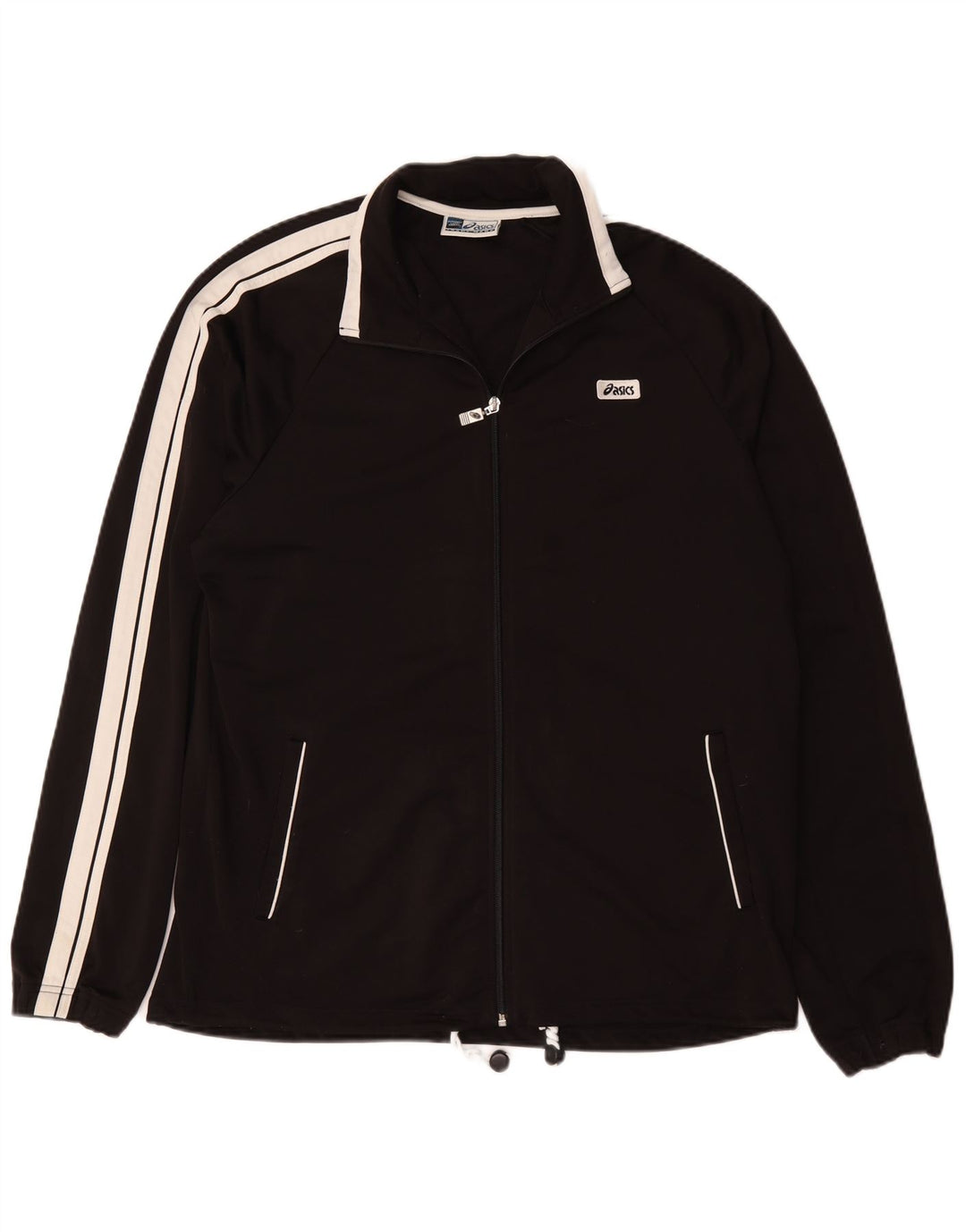 Jachetă de top pentru trening Asics pentru bărbați, mare, neagră