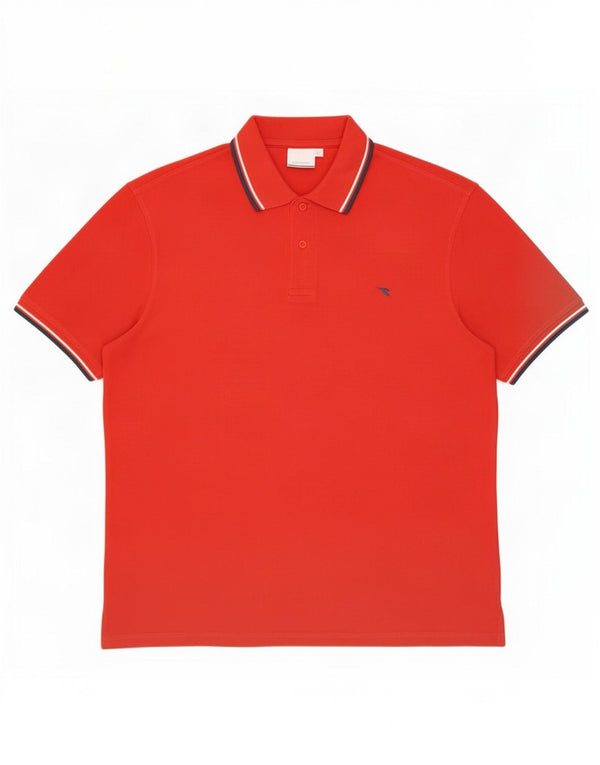 Tricou polo pentru bărbați Diadora XL bumbac roșu