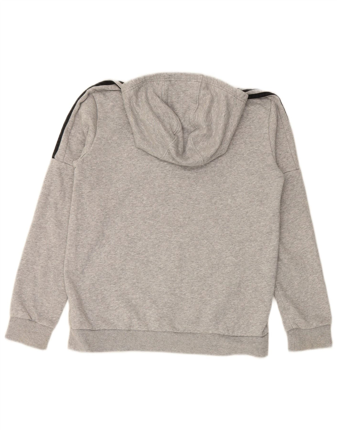 Pulover ADIDAS pentru băieți, cu glugă, 13-14 ani, gri bumbac