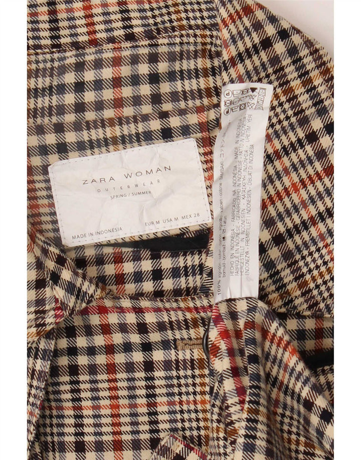 Trench pentru femei Zara UK 14 Medium Multicolor Houndstooth