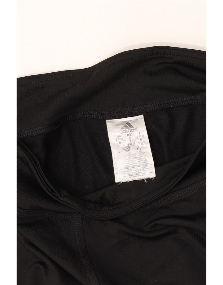 Leggings ADIDAS Climalite Capri pentru femei UK 8/10 Poliester negru mic