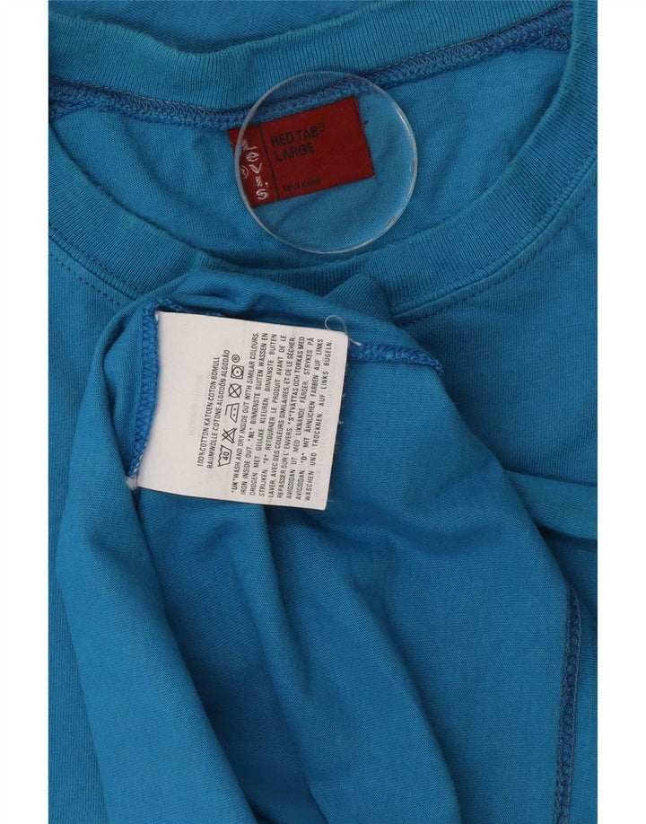 Bluză cu mânecă lungă cu grafică pentru bărbați Levi's, din bumbac color block, albastru