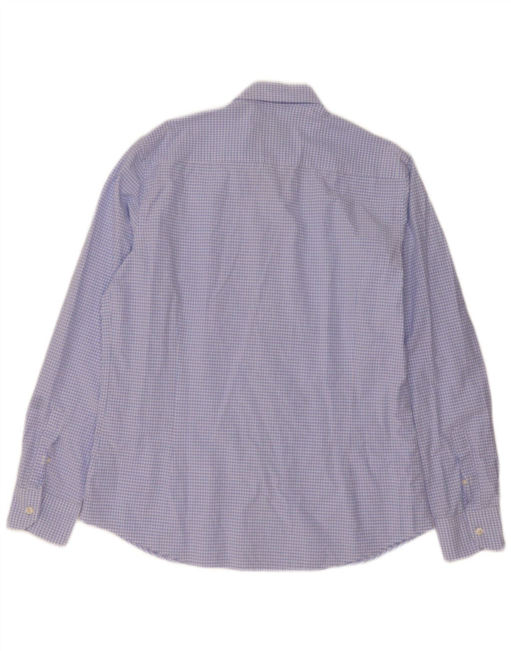 Cămașă Massimo Dutti pentru bărbați XL albastru Gingham