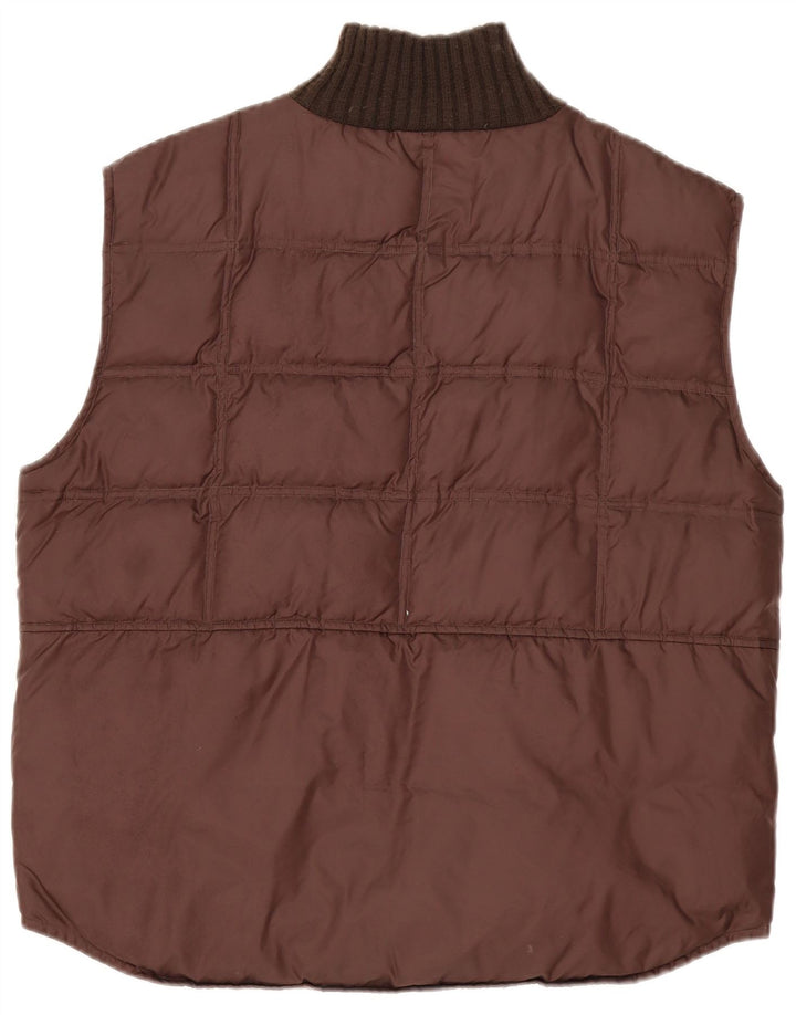 Gilet Căptușit pentru bărbați Vintage UK 40 Large Brown