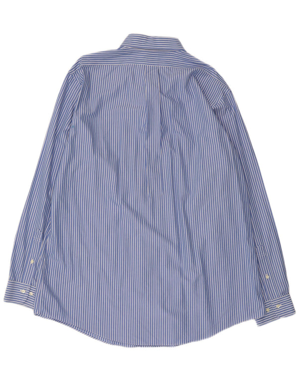 Brooks Brothers Mens Regent Shirt Size 17 1/2 XL Blue Striped Cotton