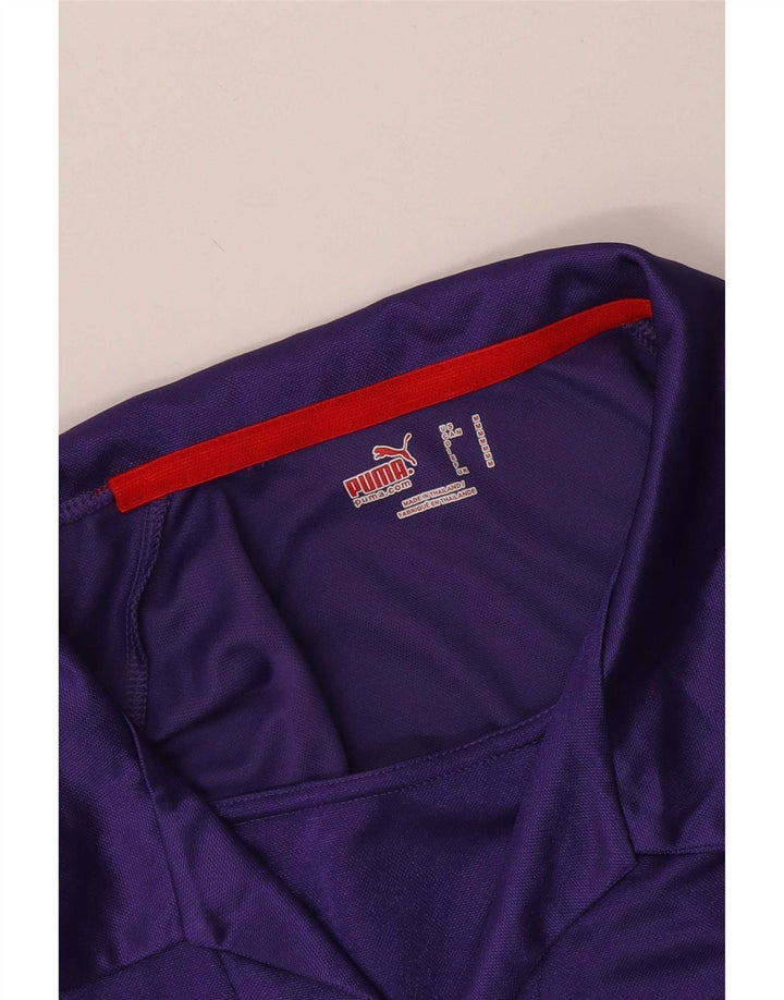 Tricou polo Puma pentru bărbați, mov mediu, bloc de culoare