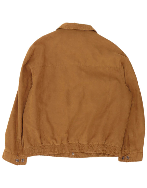 Bomber vintage pentru bărbați UK 42 XL Maro Argyle/Diamond Poliester