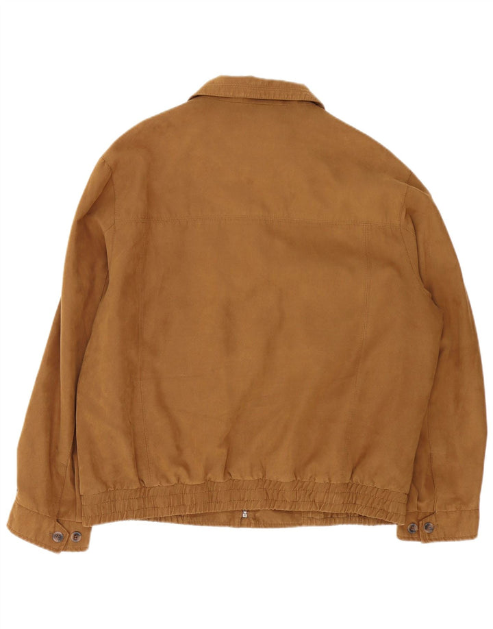Bomber vintage pentru bărbați UK 42 XL Maro Argyle/Diamond Poliester