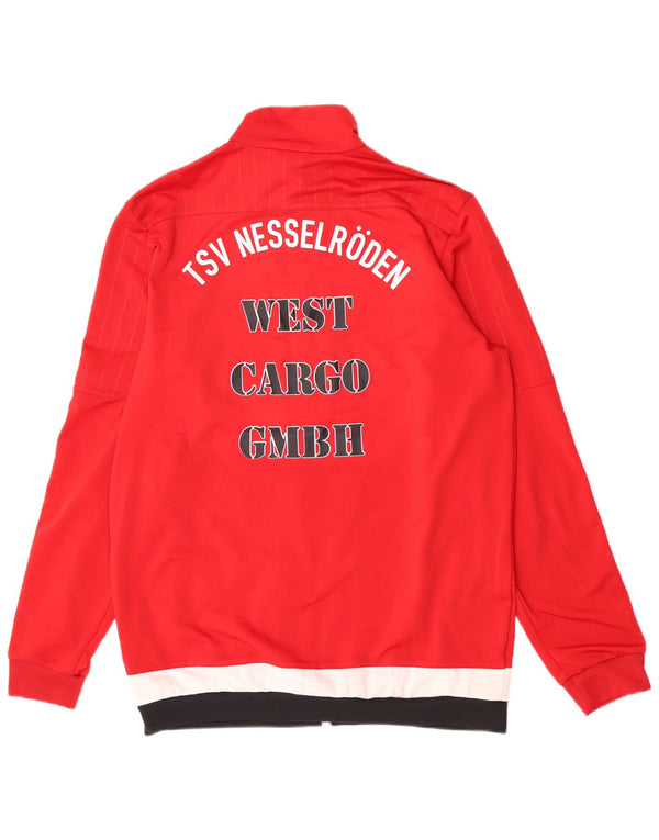 Jachetă de trening pentru bărbați Adidas Graphic Regular Fit, roșu mediu, color block