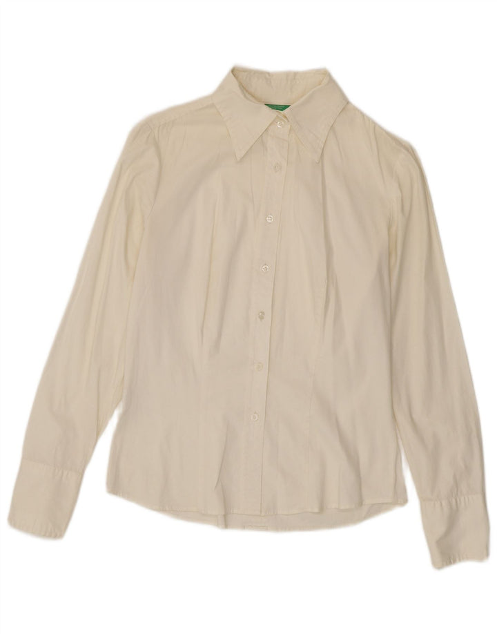 Cămașă Benetton pentru femei UK 12 Medium White