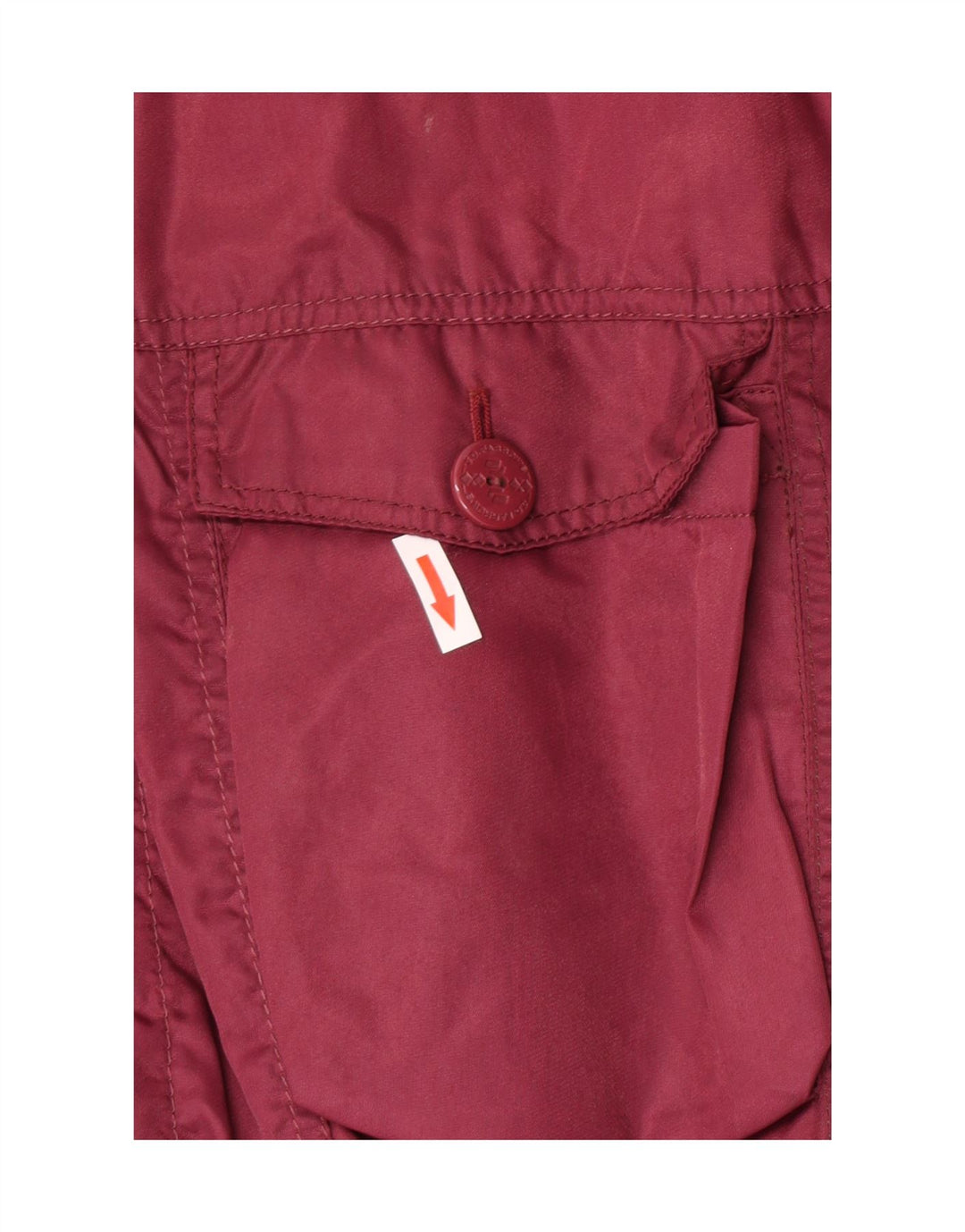 Jachetă Bomber Căptușită Vintage pentru bărbați Marea Britanie 38 Nylon mediu Burgundy