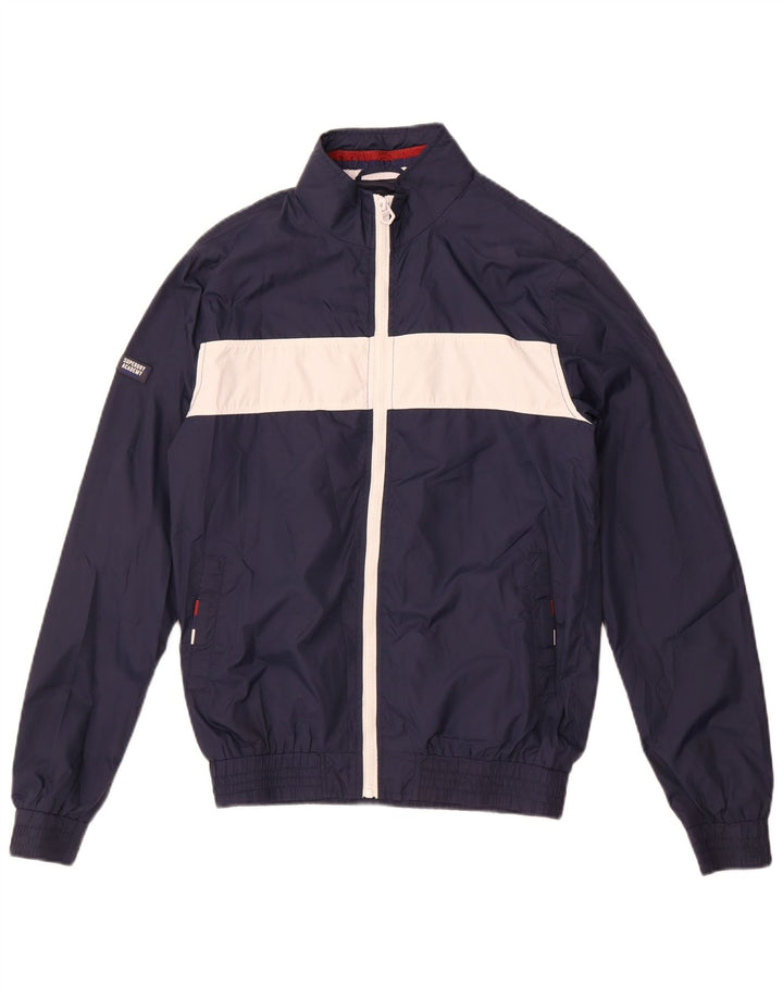 Jachetă de trening Superdry pentru femei UK 10 Mic, albastru bleumarin