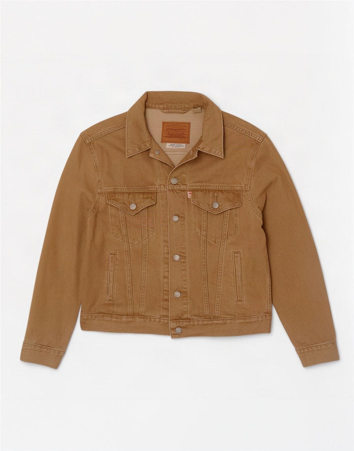 Jachetă de blugi pentru bărbați Levi's UK 36 mic, bej, bumbac