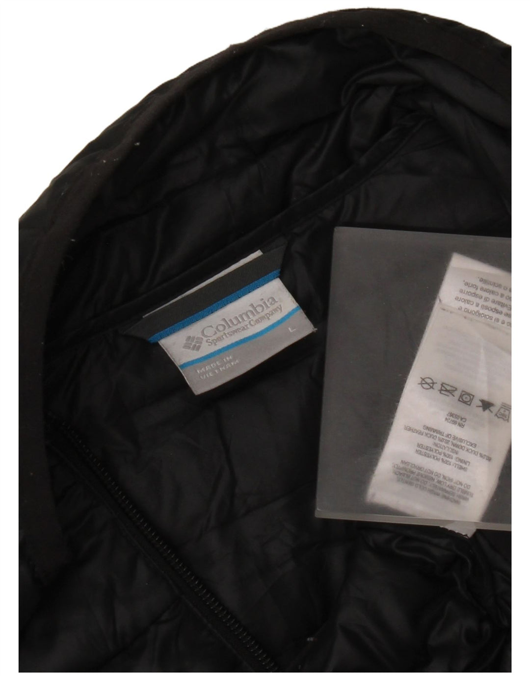 Columbia Mens Padded Gilet UK 40 Large Black Poliester