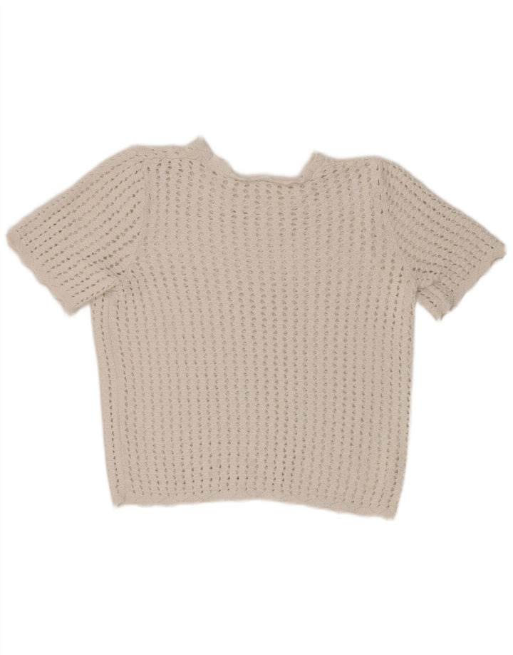 Bluză din croșetat pentru femei Gap UK 14 Medium White