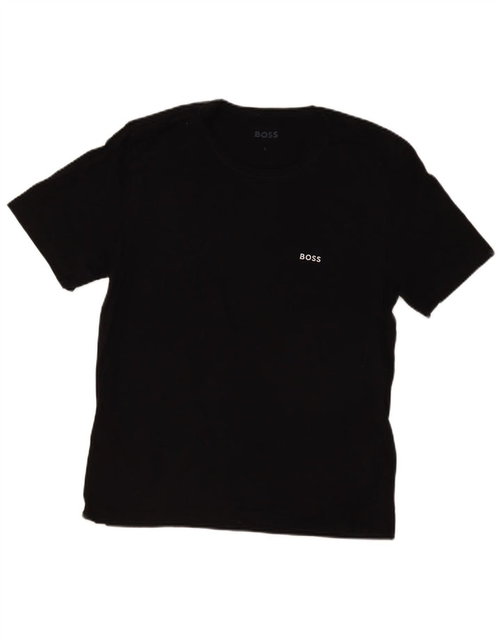 Tricou pentru femei HUGO BOSS Top UK 14 mare bumbac negru