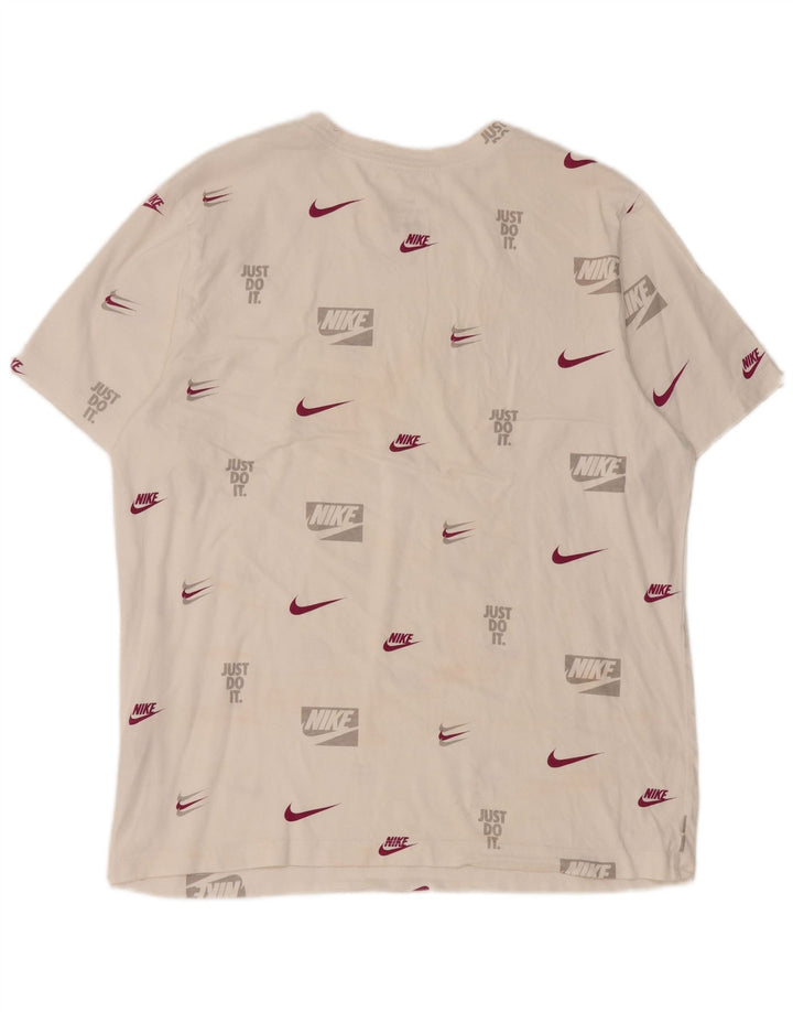 Tricou grafic Nike pentru bărbați Top mare din bumbac alb